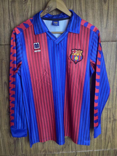 Barcelona 91/92 Home Long Soccer Jersey