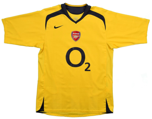 Arsenal 05/06 Away Yellow Soccer Jersey