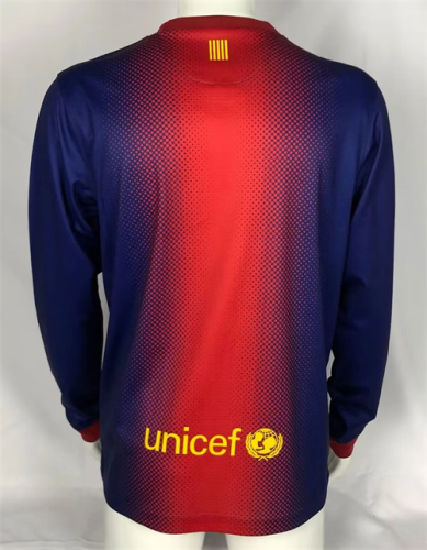 Barcelona 12/13 Home Long Soccer Jersey