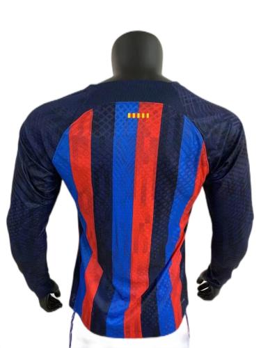Barcelona 22/23 Home Long Soccer Jersey(Player)