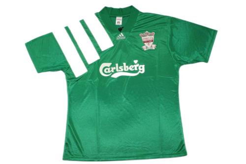 Liverpool 92/93 Away Green Soccer Jersey