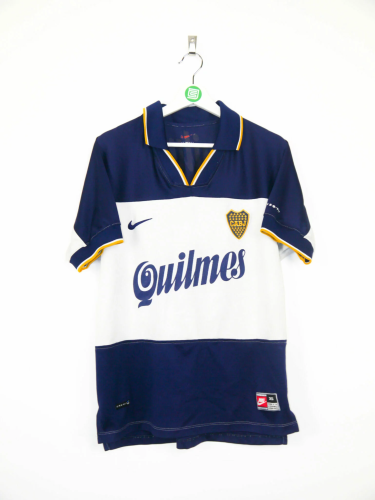 Boca Juniors 98/99 Away White/Dark Blue Jersey