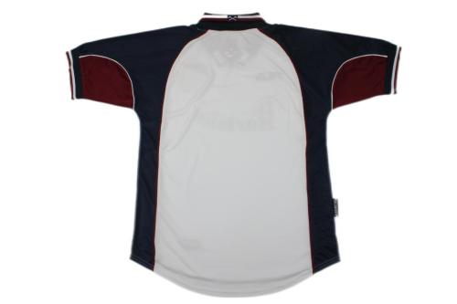 Westham 99/00 Away White Soccer Jersey