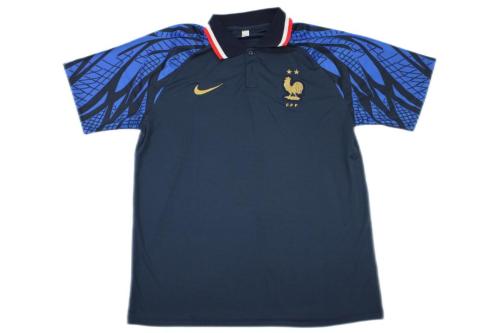 France 22/23 Navy Blue Polo Shirts