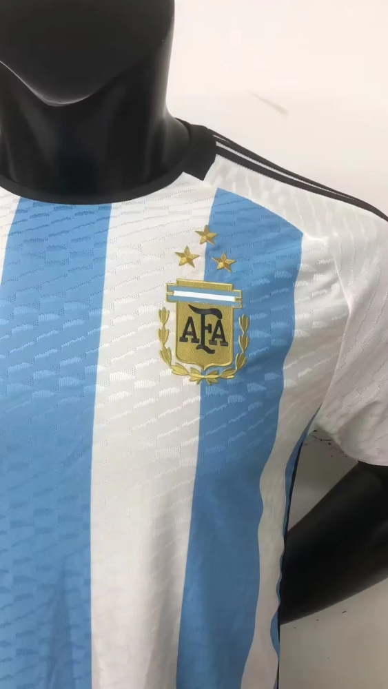 Argentina 2022 World Cup Home 3 stars Jersey(Player)