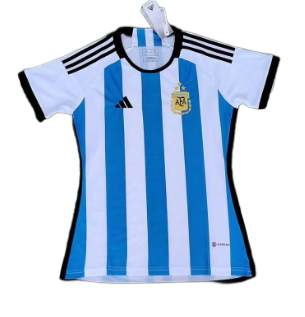 Argentina Woman 2022 World Cup Home 3 Stars Jersey