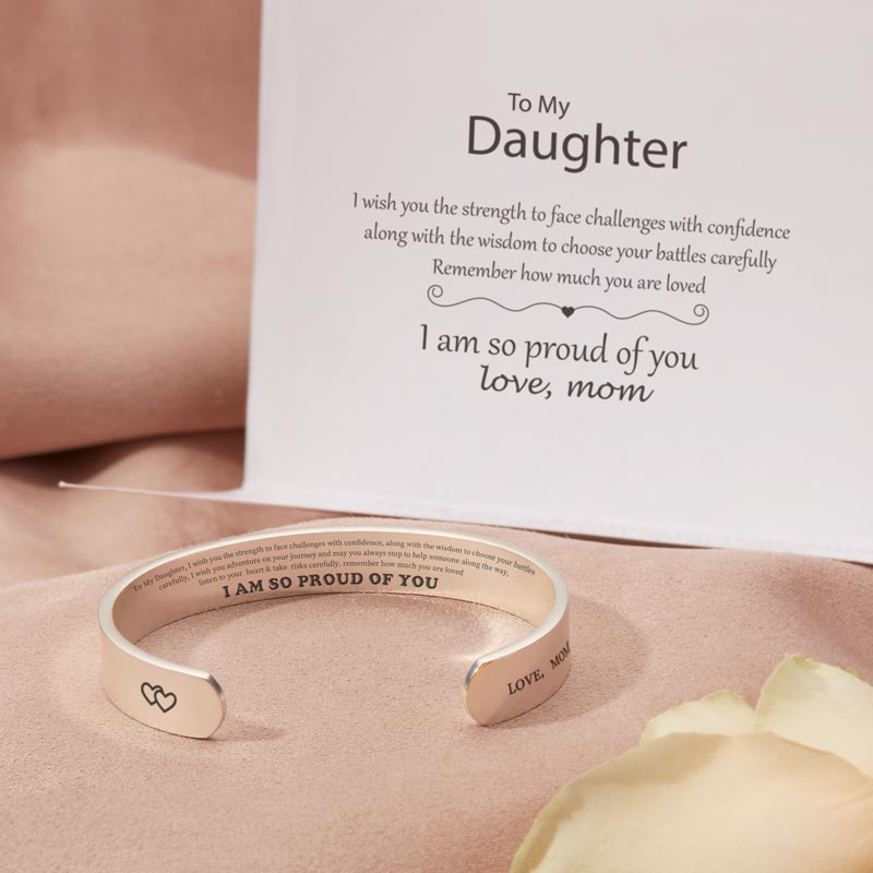 Daughter Bracelet Gift Bangle Mom Jewelry Birthday Cuff To My Daughter I Am So Proud Of You Trueyogaevergreen Com Daughter Bracelet Gift Bangle Mom Jewelry Birthday Cuff To My Daughter I Am So Proud Of You Trueyogaevergreen Com
