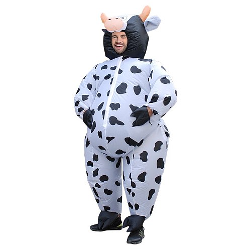 Cosplay Cow Inflatable Costume For Man Adult Fancy Dress Air Blown Christmas Halloween Purim Party Clothes