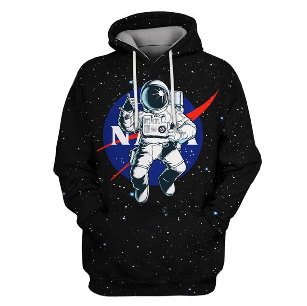 3D Print Armstrong Spacesuit Hoodies Men Women Casual Astronaut ...