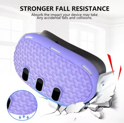 VR Console Helmet protection TPU Protective Case Cover Full Protection Game Accessories For Meta Quest 3