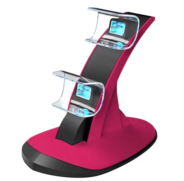 PS5 Controller Charging Dock Breathing Light Indicators Safety Chip Stable Base Dual Controller Charger for PS5