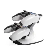 PS5 Controller Charging Dock Breathing Light Indicators Safety Chip Stable Base Dual Controller Charger for PS5
