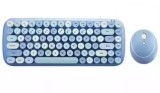 Hot Sale 2.4G Keyboard and Mouse Wireless Jelly Candy Color Mix Pink Combo For PC