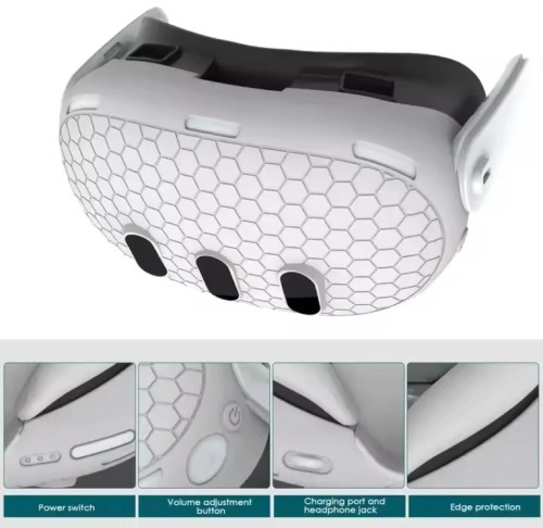 New Design VR Silicone Protective Cover 6 Pieces Set Console Cover Controller Cover For Meta Quest 3 Accessories