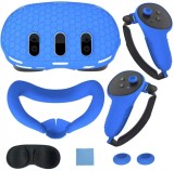 New Design VR Silicone Protective Cover 6 Pieces Set Console Cover Controller Cover For Meta Quest 3 Accessories