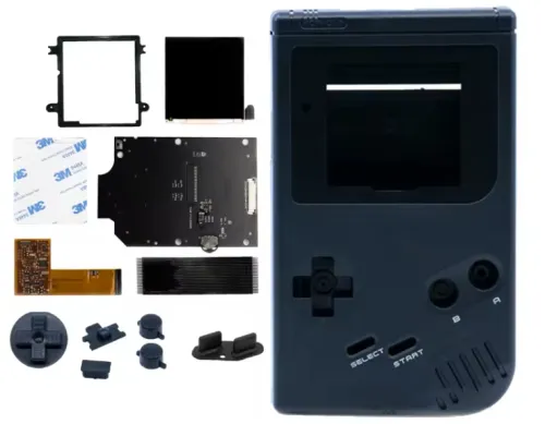 Menu GB/GBC RETRO PIXEL IPS LCD Kit Laminated Screen Backlight High Light For GameBoy Color With Pre-cut Shell Housing