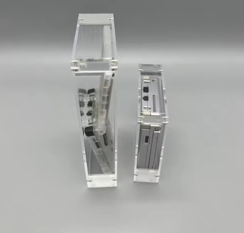 High transparency acrylic magnetic cover console storage box for Game boy advanced SP GBASP