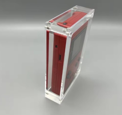 High transparency acrylic magnetic cover console storage box for Game boy Classic GB DMG