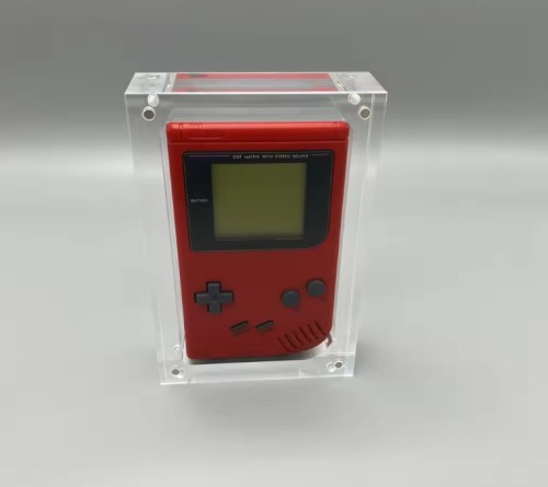 High transparency acrylic magnetic cover console storage box for Game boy Classic GB DMG