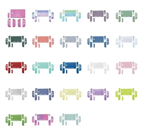 Soft Touch Grip Back Plate For Switch DIY Replacement Shell Handheld Controller Housing