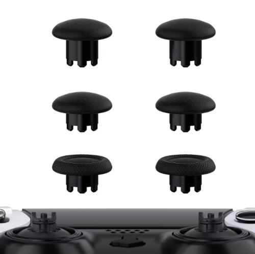 Black Replacement Thumbstick Joystick Caps For PS5 Edge Controller