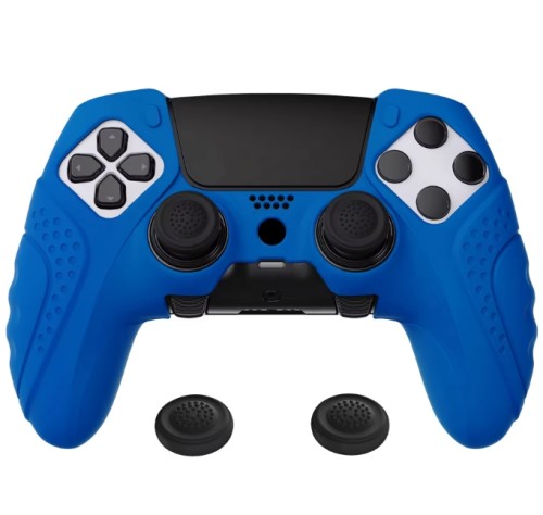 Sweat-Proof Protector Silicone Controller Skin For PS5  Accessories With Joystick ThumbGrip Cover