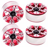 1/10 Scale RC Hobby Rock Crawler SCX10 TRX-4 TRX-6 Upgrade Accessories CNC Aluminum Alloy 1.9 in Beadlock Wheel Rims