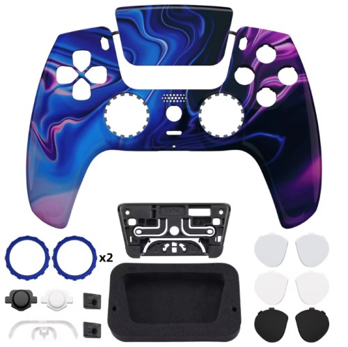 Redesigned DIY Front Shell For PS5 Gamepad Housing Shell Controller Cases With Touchpad For PS5 Controller