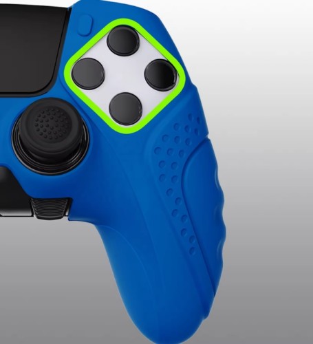 Sweat-Proof Protector Silicone Controller Skin For PS5  Accessories With Joystick ThumbGrip Cover