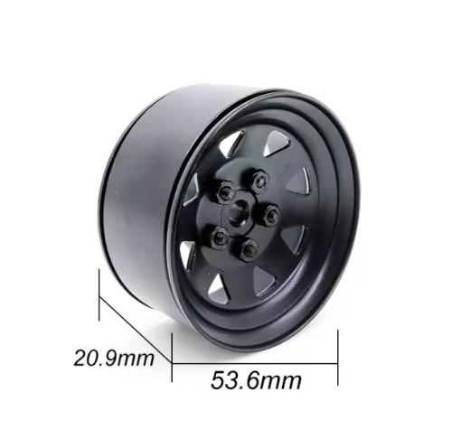 1/10 RC Rims Alloy lock tire wheels Customized model of counterweight Modified and upgraded accessories*4 PCS