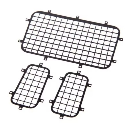 5pcs 1/10 for Trx4 Rock Crawler Metal Upgrade Parts Rear/Side/Tail Window Protective Mesh Net