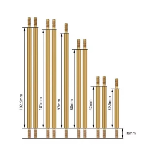 10pcs 1/10 RC 324mm Wheelbase for Trx4 Upgrade Parts Metal Brass Linkage