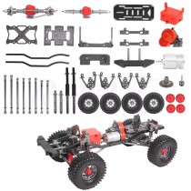 1/10 Scale RC Crawler SCX10 III Chassis Kit with Wheels Full Metal Aluminum Alloy CNC Machined RC Crawler Accessories