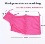 Multifunctional Adjustable Breathable Anti-Bite and Anti-Scratch Restraint Bag Cat Washing Shower Cat Bathing Bag