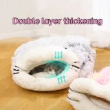 New Design Cat Plush Sleeping Dog Cat Stuffed Home Decoration Breathing Pet sleeping bag warm Pet Cats bed