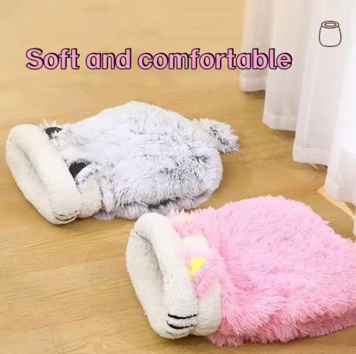 New Design Cat Plush Sleeping Dog Cat Stuffed Home Decoration Breathing Pet sleeping bag warm Pet Cats bed