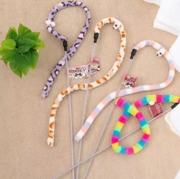 New Pet Teasing Cat Stick Cat Interactive Toy Pet Molar Kittens Kitty Playing Teaser Stick Toy