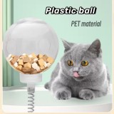 New design Solid With Spring leakage Food ball Interactive Cat Toy Pet puzzle Take food toys Smart Pet play toys