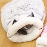 New Design Cat Plush Sleeping Dog Cat Stuffed Home Decoration Breathing Pet sleeping bag warm Pet Cats bed