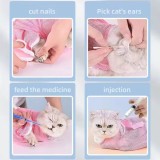 Multifunctional Adjustable Breathable Anti-Bite and Anti-Scratch Restraint Bag Cat Washing Shower Cat Bathing Bag
