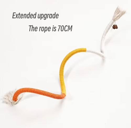 New cat tear-grinding rope toy catnip gall fruit for cats and dogs universal wear resistant bite cat toy