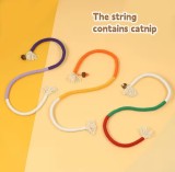 New cat tear-grinding rope toy catnip gall fruit for cats and dogs universal wear resistant bite cat toy