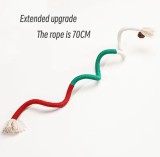 New cat tear-grinding rope toy catnip gall fruit for cats and dogs universal wear resistant bite cat toy