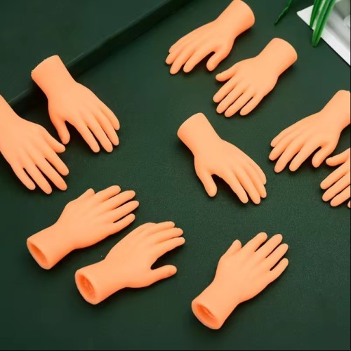 mini finger cat toy cat interactive toy wholesale Mini Funny Cartoon Finger Hands cat Massage Toys pet supply