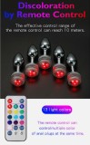 LED Anal plug Stainless Steel Jewel Butt Plug Anal Foxtail Furry RGB with Remote