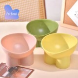 Manufacturer wholesale green pink yellow Pet dog cat bowl stable indoor cats Food and water bowls