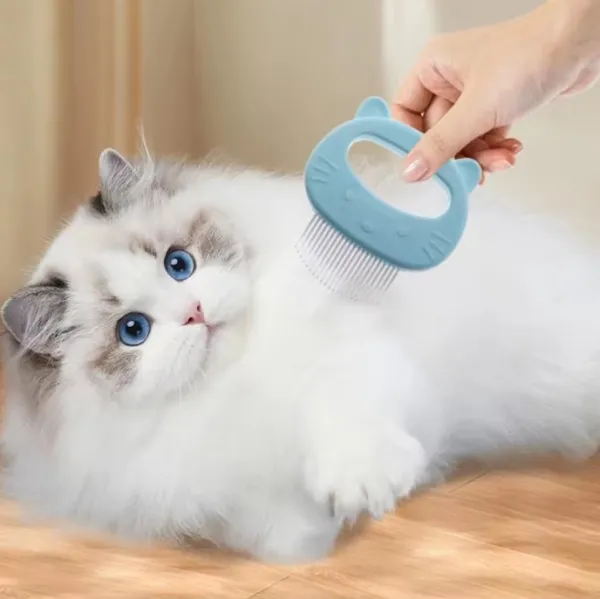 Pet comb Cats to float hair needle comb beauty massage cat ear shell comb Cat brush pet supplies