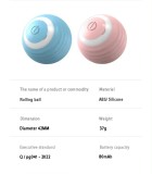 Automatic 360 Self-Rotating Rolling Ball with USB Rechargeable pet Exercise Chase Toy Ball Cat Smart Rolling Balls Toys