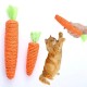 Hand-woven pet carrot shaped tooth cleaning molar knot rope cat scratching supplies cats chew play toys