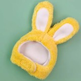Winter Fashion Cute cat Rabbit ears Head with pet rabbit hat decoration kitten puppy plush rabbit cat hat pet supplies